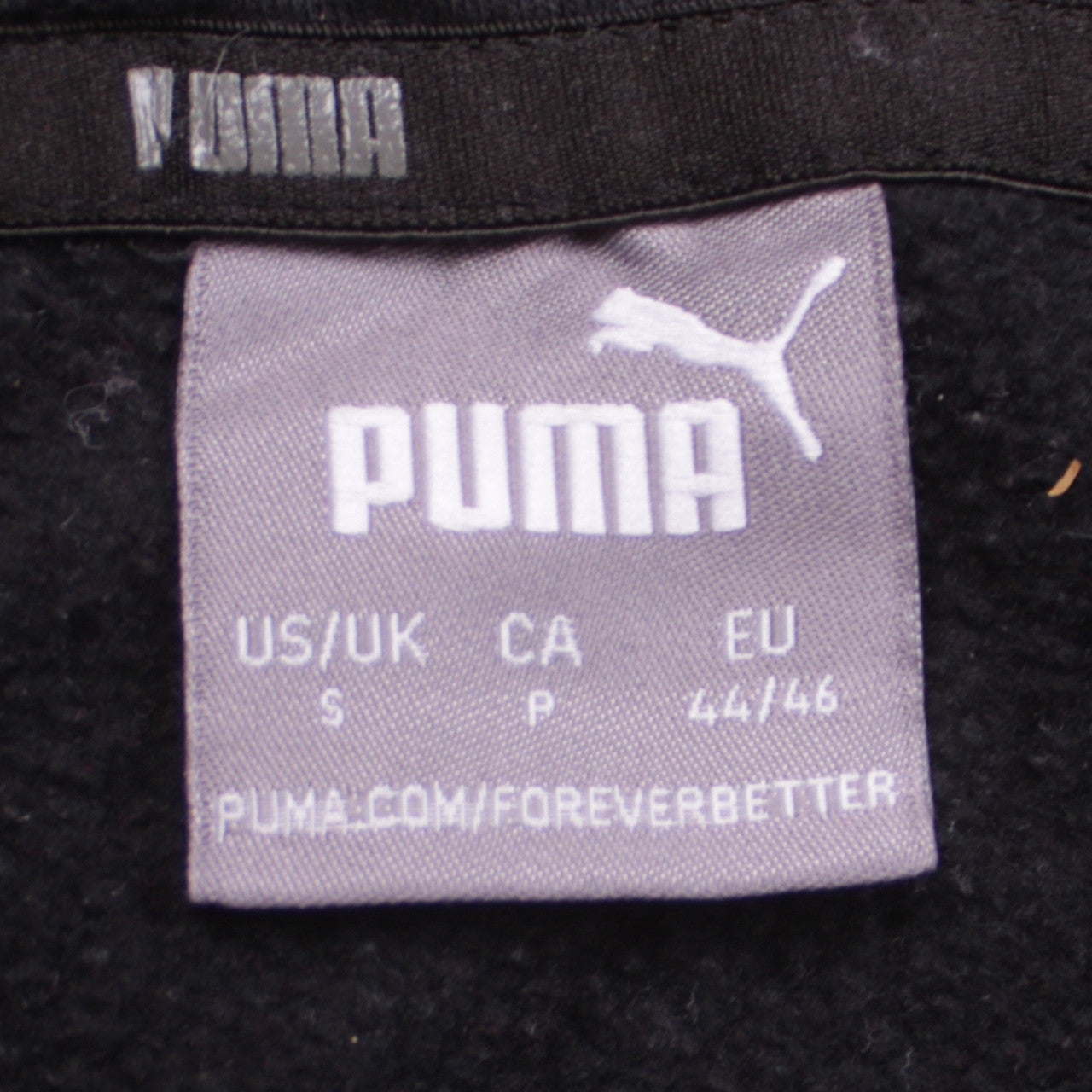 Mens UK Size S PUMA Black Pullover Hoodie