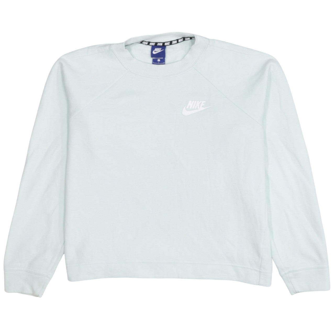 Womens UK Size L Nike Blue Pullover Sweatshirt