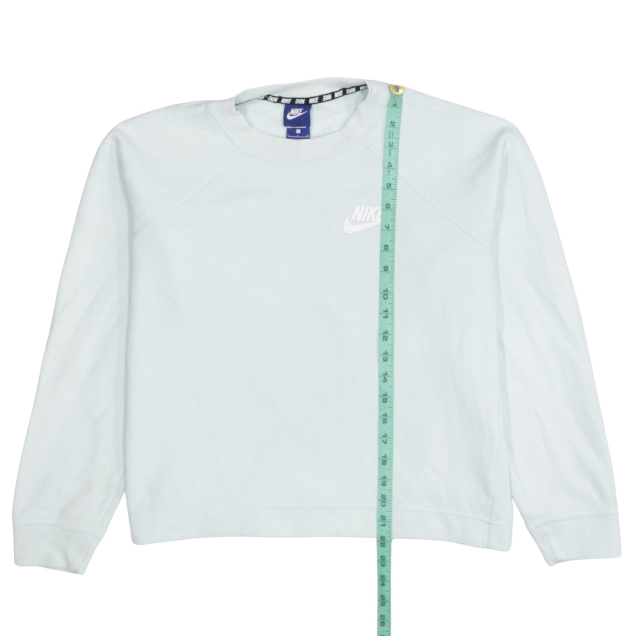 Womens UK Size L Nike Blue Pullover Sweatshirt