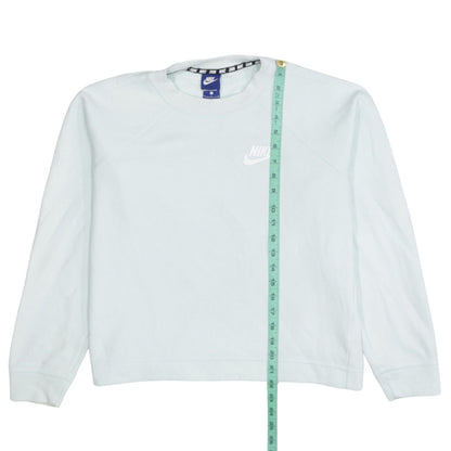 Womens UK Size L Nike Blue Pullover Sweatshirt