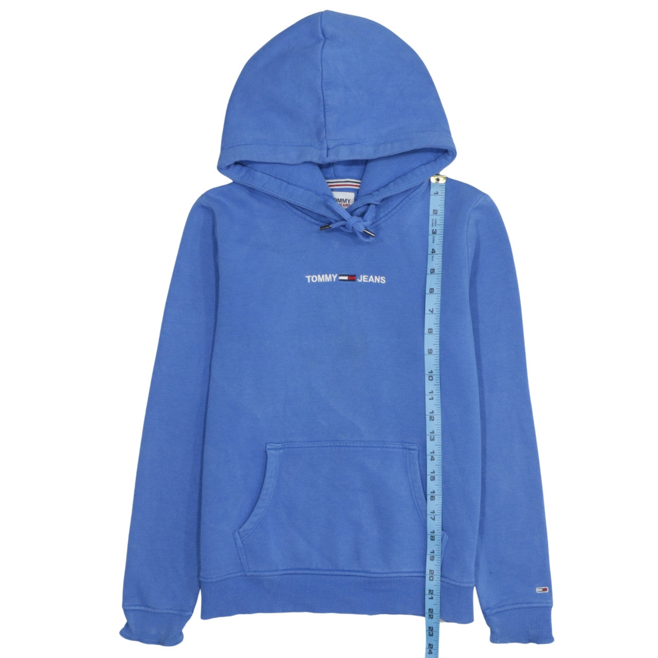 Mens UK Size XS Tommy Jeans Blue Pullover Hoodie