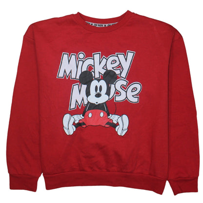 Womens UK Size 12/14 Disney Red Pullover Sweatshirt