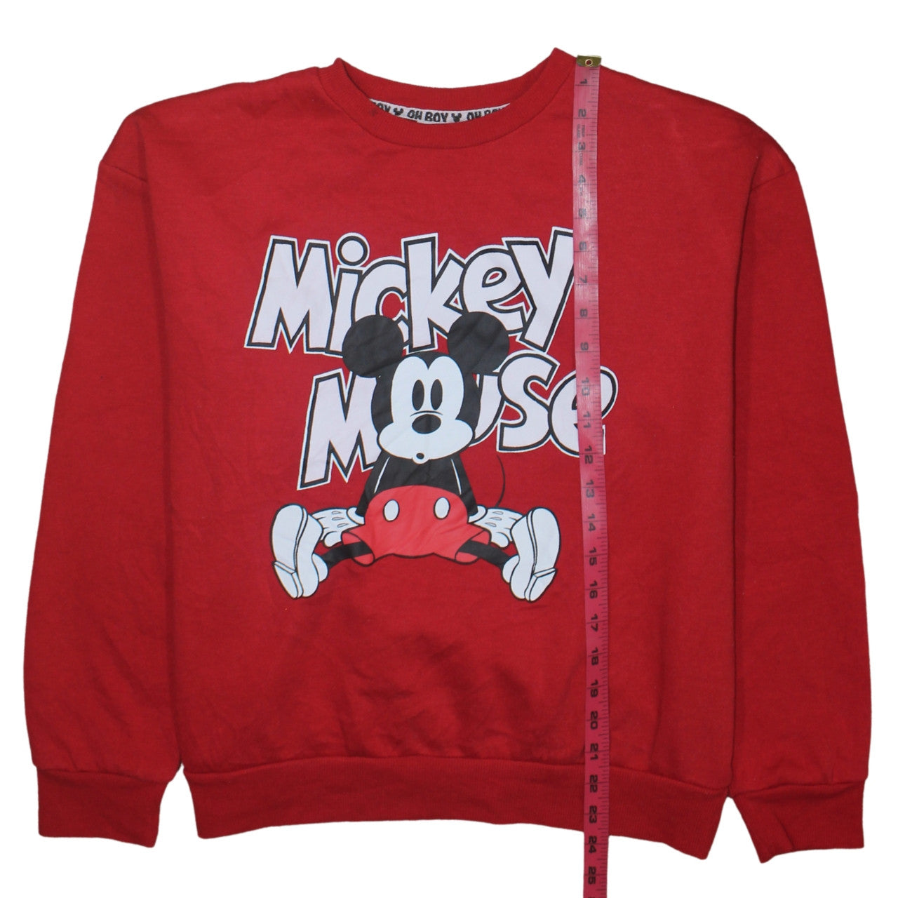 Womens UK Size 12/14 Disney Red Pullover Sweatshirt