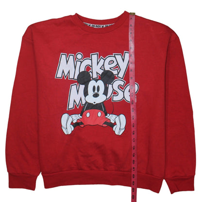 Womens UK Size 12/14 Disney Red Pullover Sweatshirt