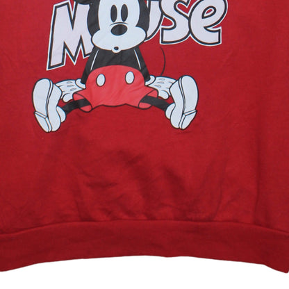 Womens UK Size 12/14 Disney Red Pullover Sweatshirt
