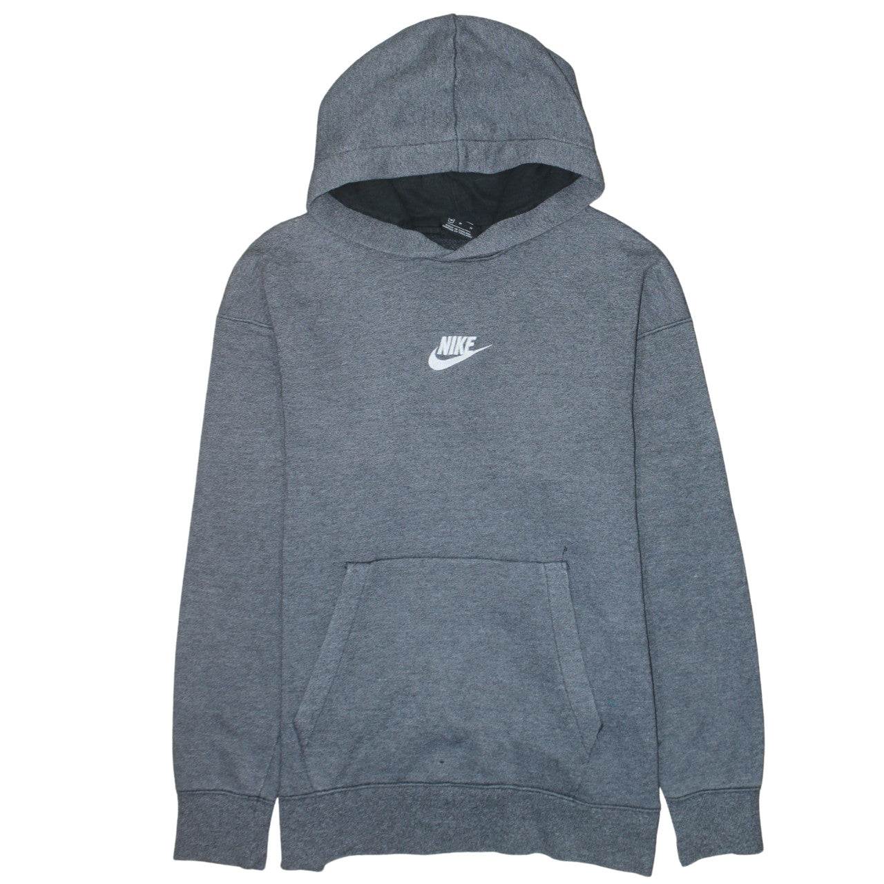 Mens UK Size M Nike Grey Pullover Hoodie