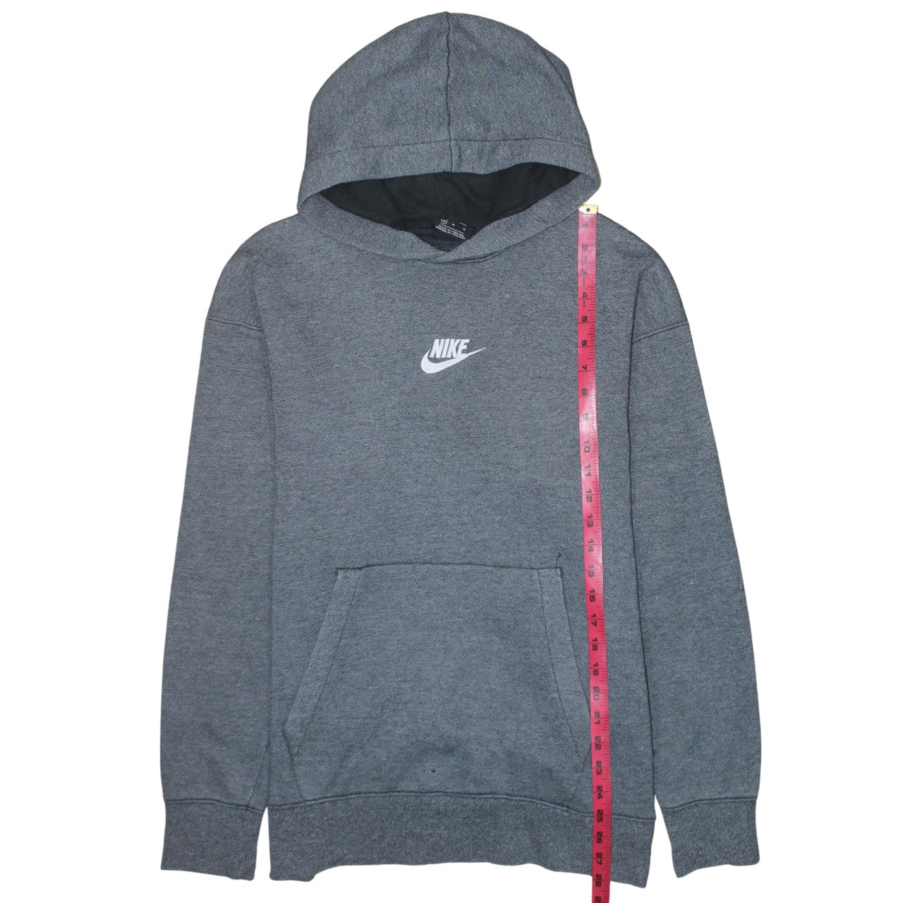 Mens UK Size M Nike Grey Pullover Hoodie