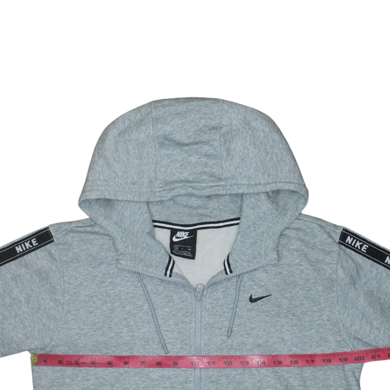 Mens UK Size S Nike Grey Full Zip Hoodie