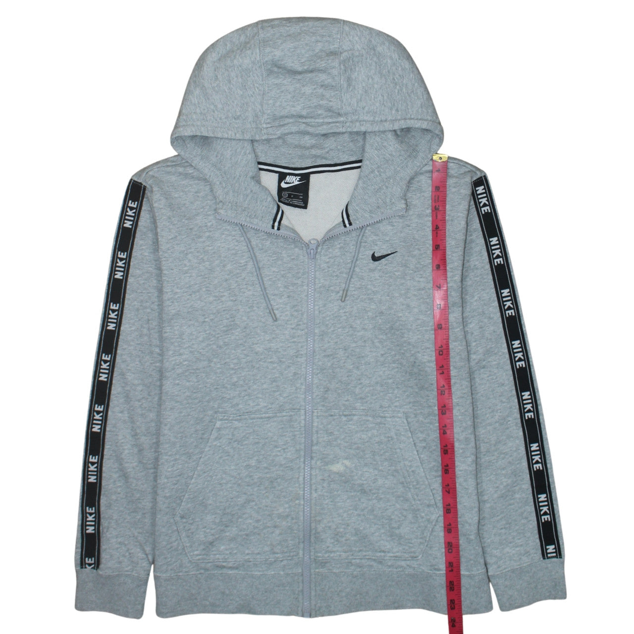 Mens UK Size S Nike Grey Full Zip Hoodie