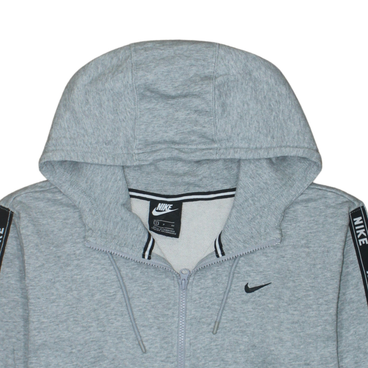 Mens UK Size S Nike Grey Full Zip Hoodie