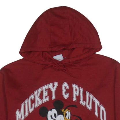 Womens UK Size S Disney Red Pullover Hoodie