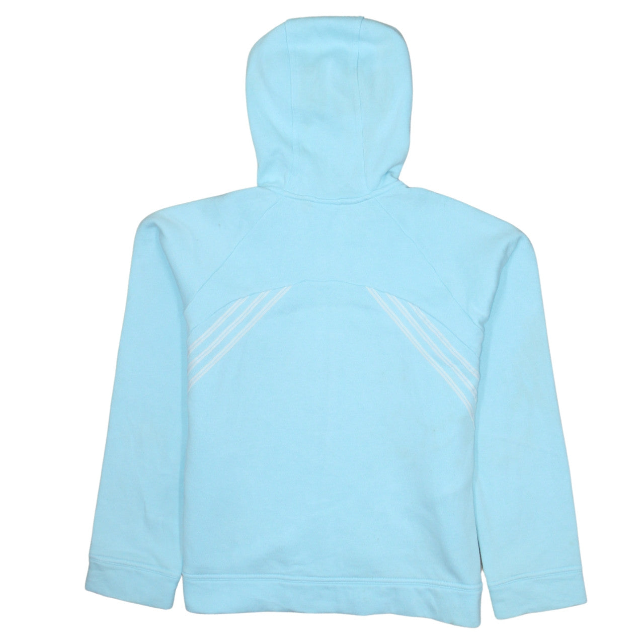 Womens UK Size 12 adidas Blue Full Zip Hoodie