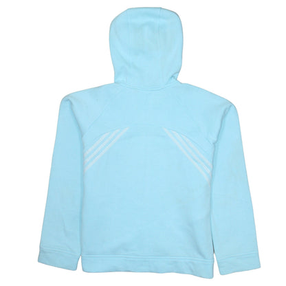 Womens UK Size 12 adidas Blue Full Zip Hoodie