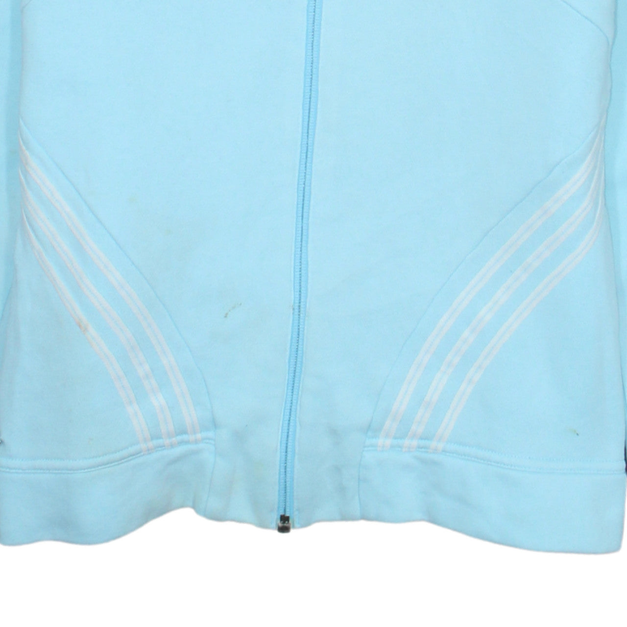Womens UK Size 12 adidas Blue Full Zip Hoodie