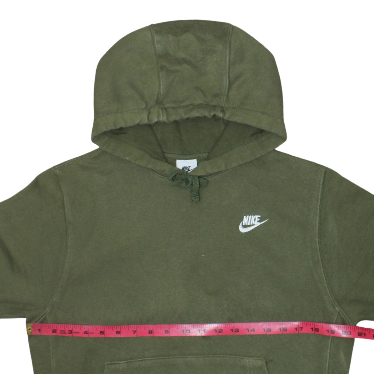 Mens UK Size S Nike Green Pullover Hoodie