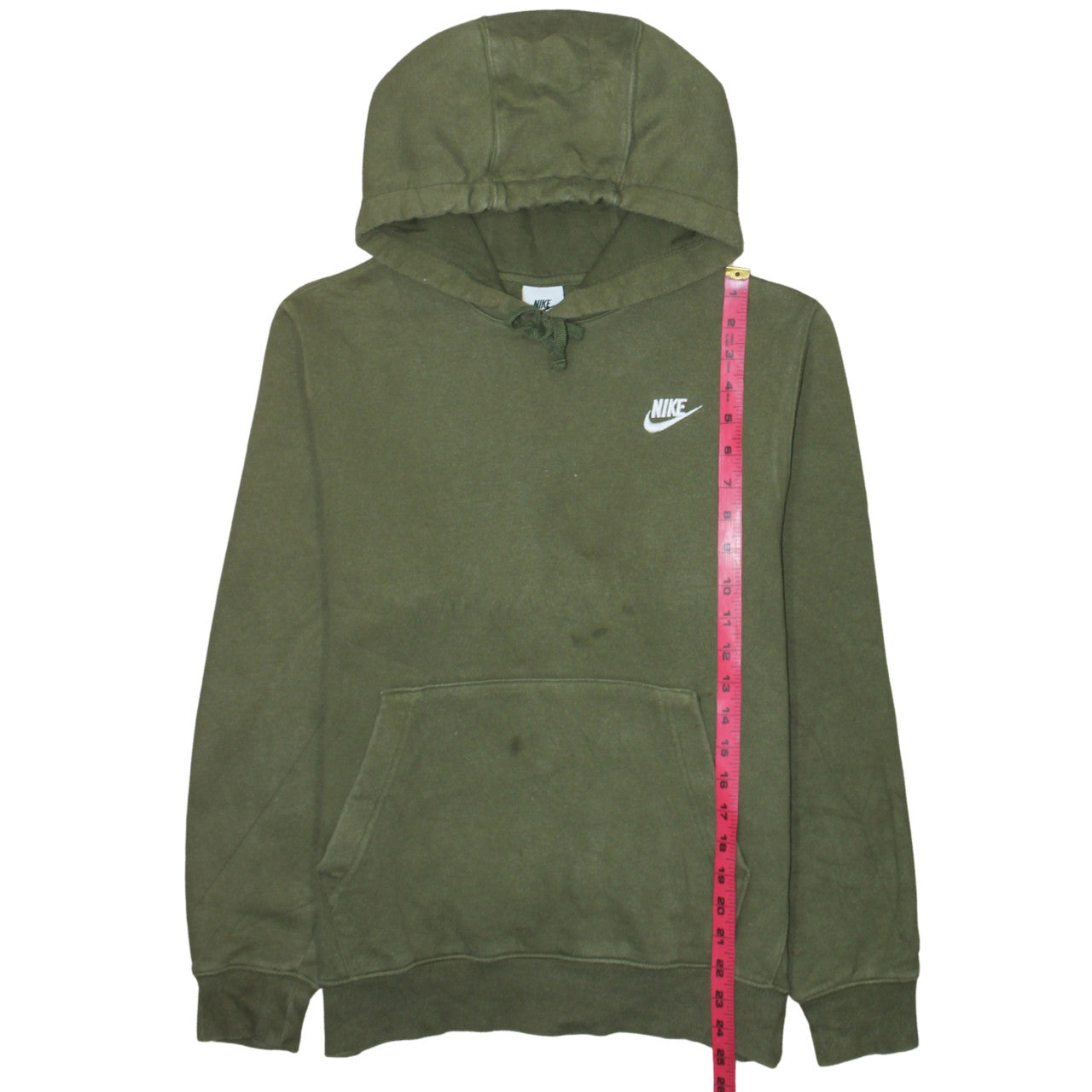 Mens UK Size S Nike Green Pullover Hoodie