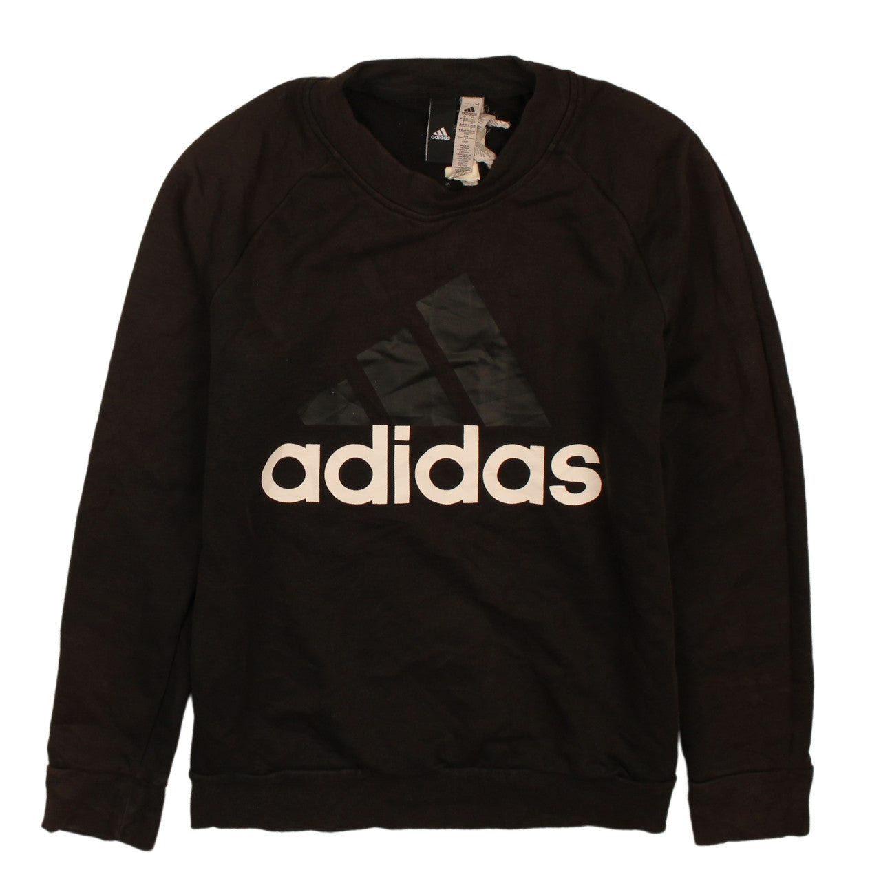 Womens UK Size M adidas Black Pullover Sweatshirt
