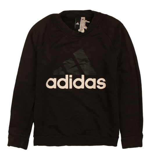 Womens UK Size M adidas Black Pullover Sweatshirt