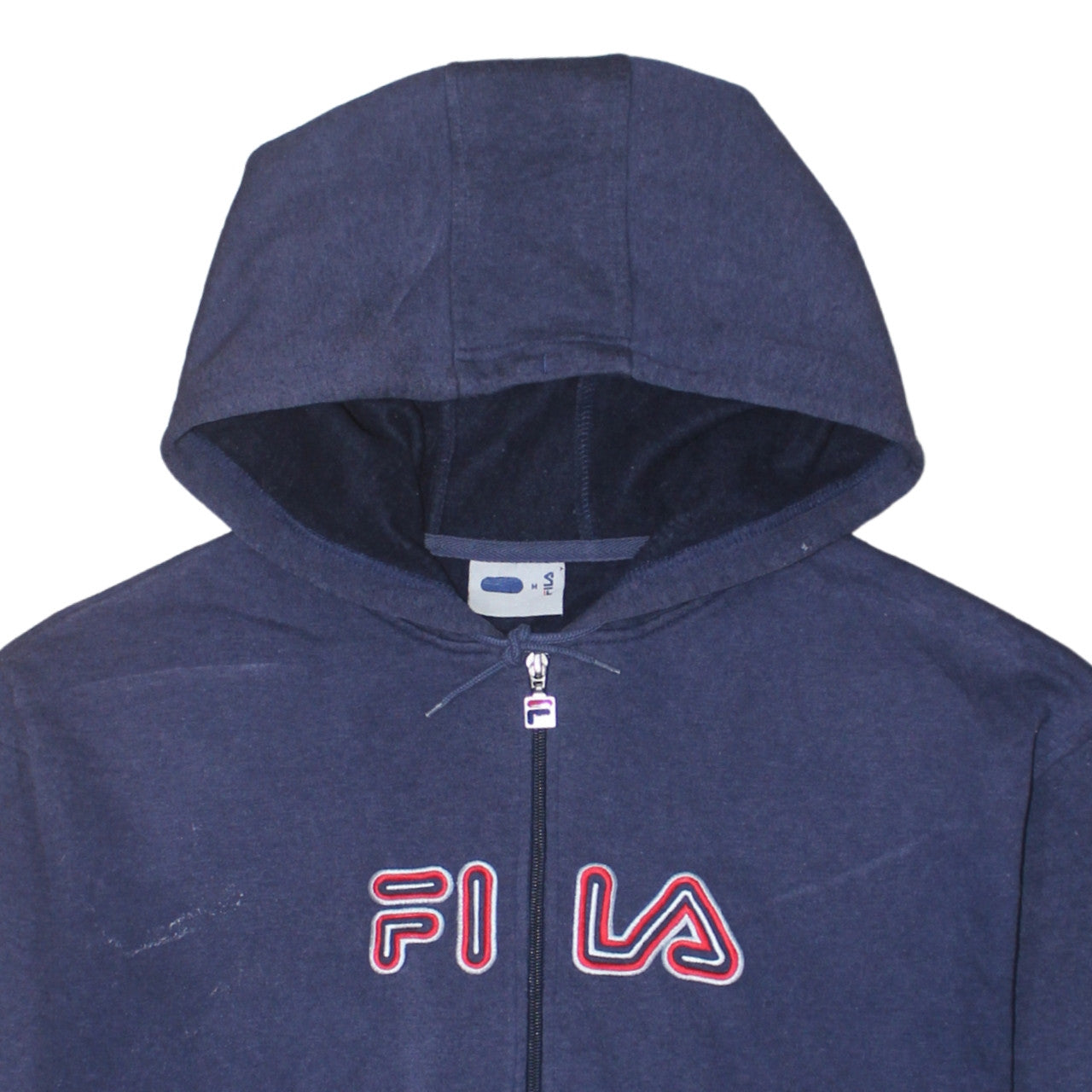 Mens UK Size M FILA Blue Full Zip Hoodie