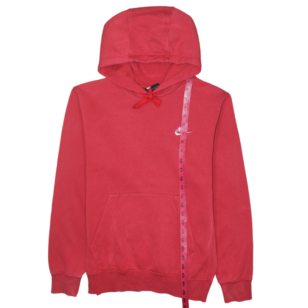 Mens UK Size XS Nike Red Pullover Hoodie