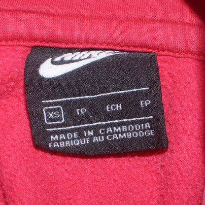 Mens UK Size XS Nike Red Pullover Hoodie