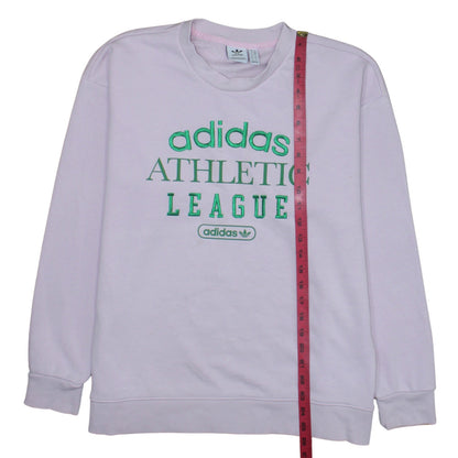 Womens UK Size 10 adidas White Pullover Sweatshirt