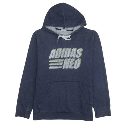 Mens UK Size XL adidas Blue Pullover Hoodie