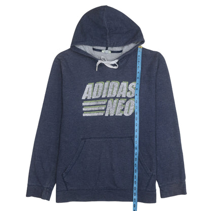 Mens UK Size XL adidas Blue Pullover Hoodie