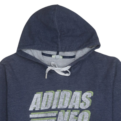Mens UK Size XL adidas Blue Pullover Hoodie
