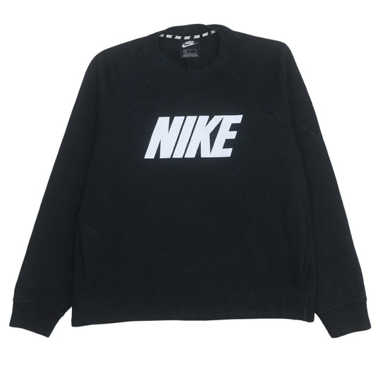 Womens UK Size L Nike Black Pullover Sweatshirt