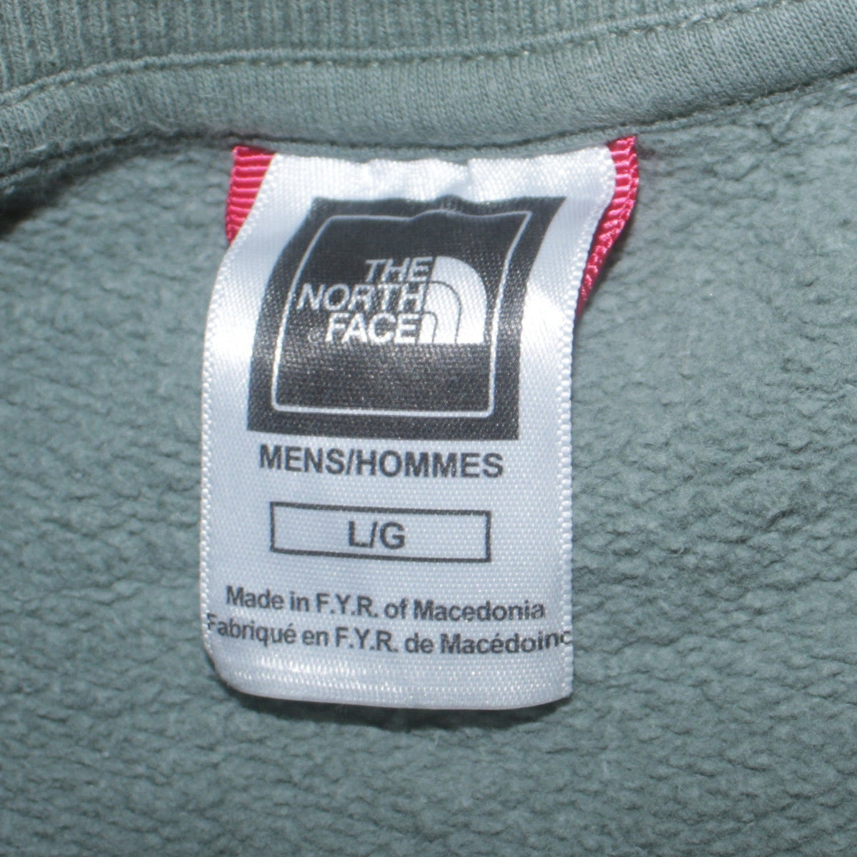 Mens UK Size L The North Face Green Pullover Sweatshirt