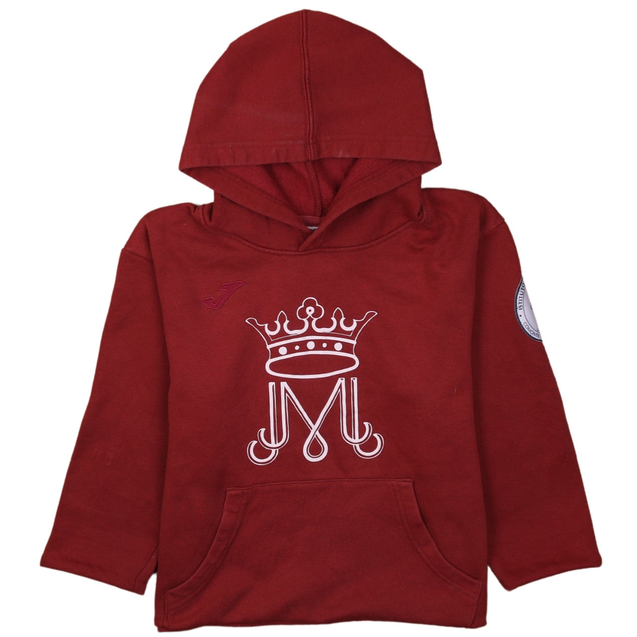 Joma Boys Red Pullover Hoodie 2XS Fleece Graphic Print Hooded Sweatshirt