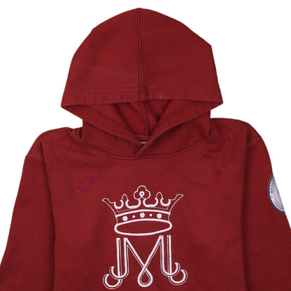 Joma Boys Red Pullover Hoodie 2XS Fleece Graphic Print Hooded Sweatshirt