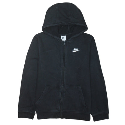 Nike Boys Black XL Full Zip Fleece Hoodie Sweatshirt