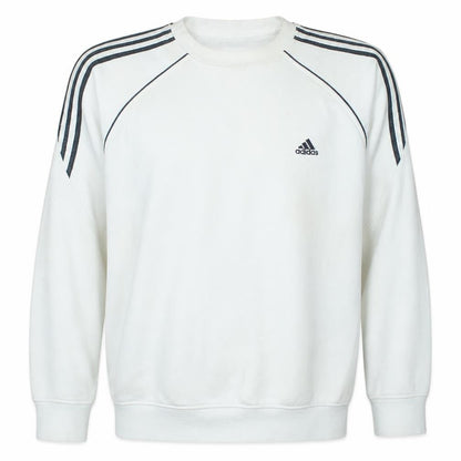 Mens UK Size L adidas White Pullover Sweatshirt