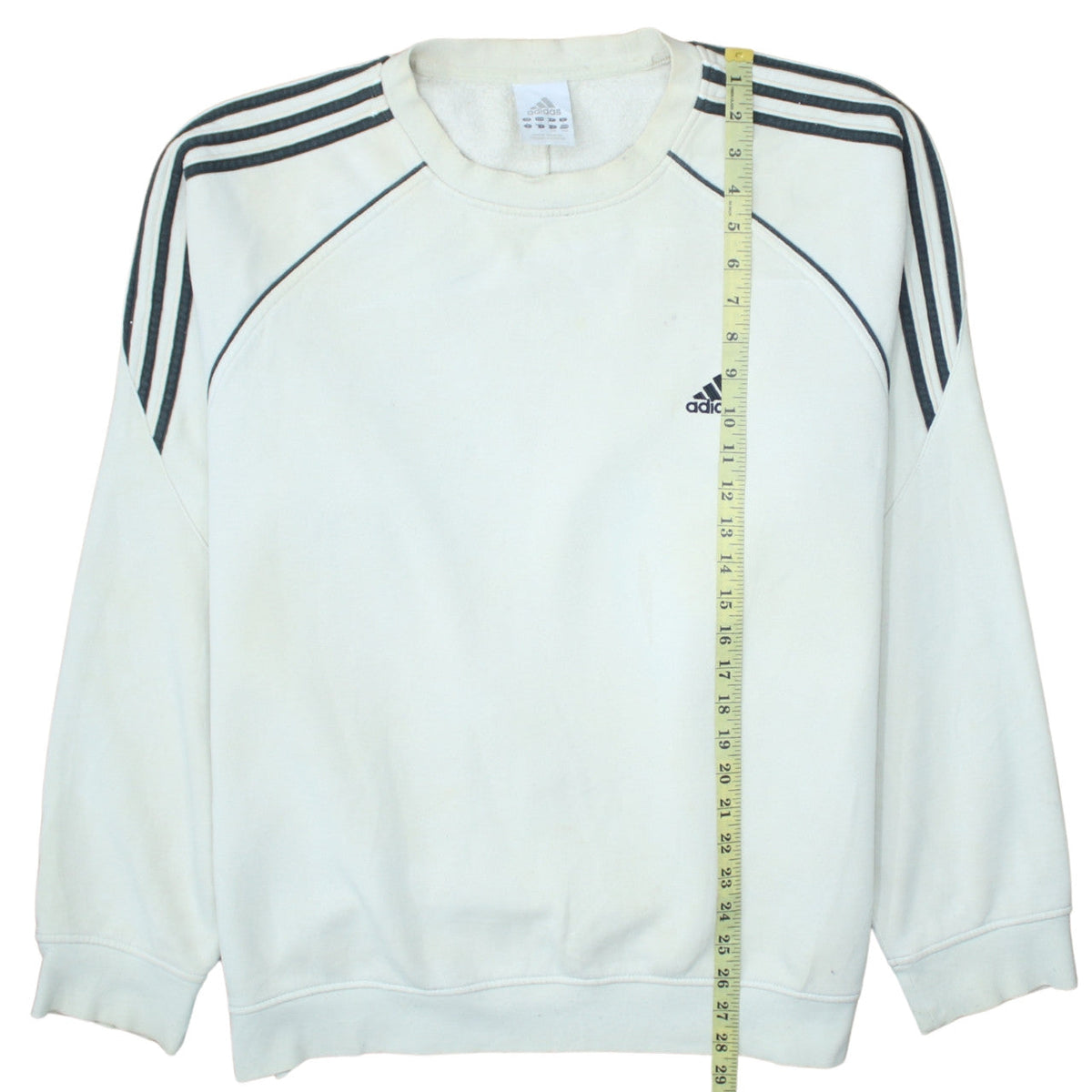 Mens UK Size L adidas White Pullover Sweatshirt