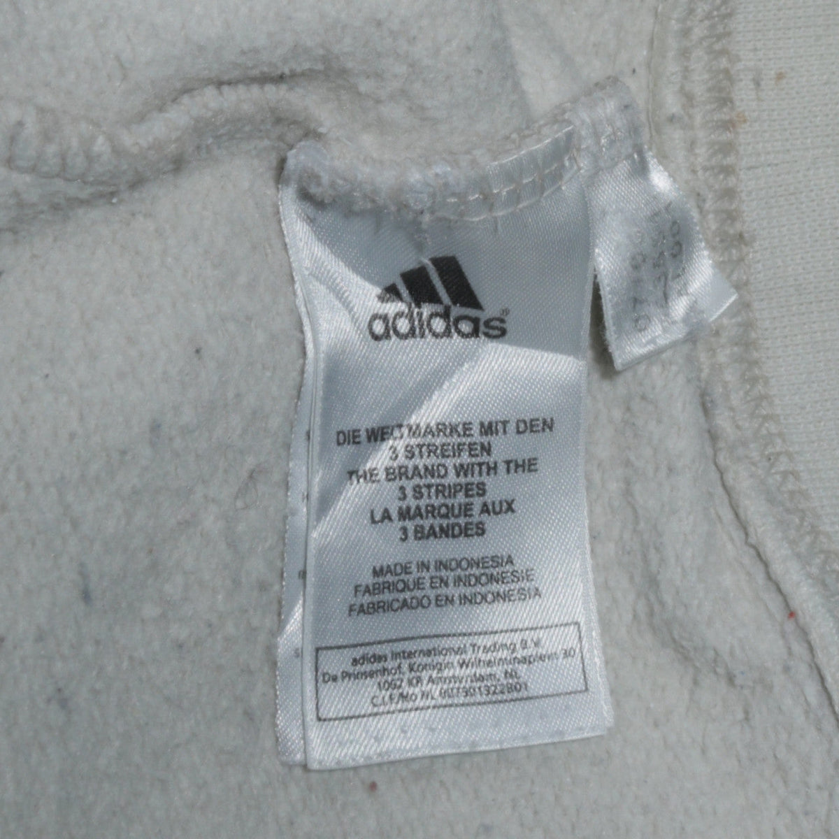 Mens UK Size L adidas White Pullover Sweatshirt