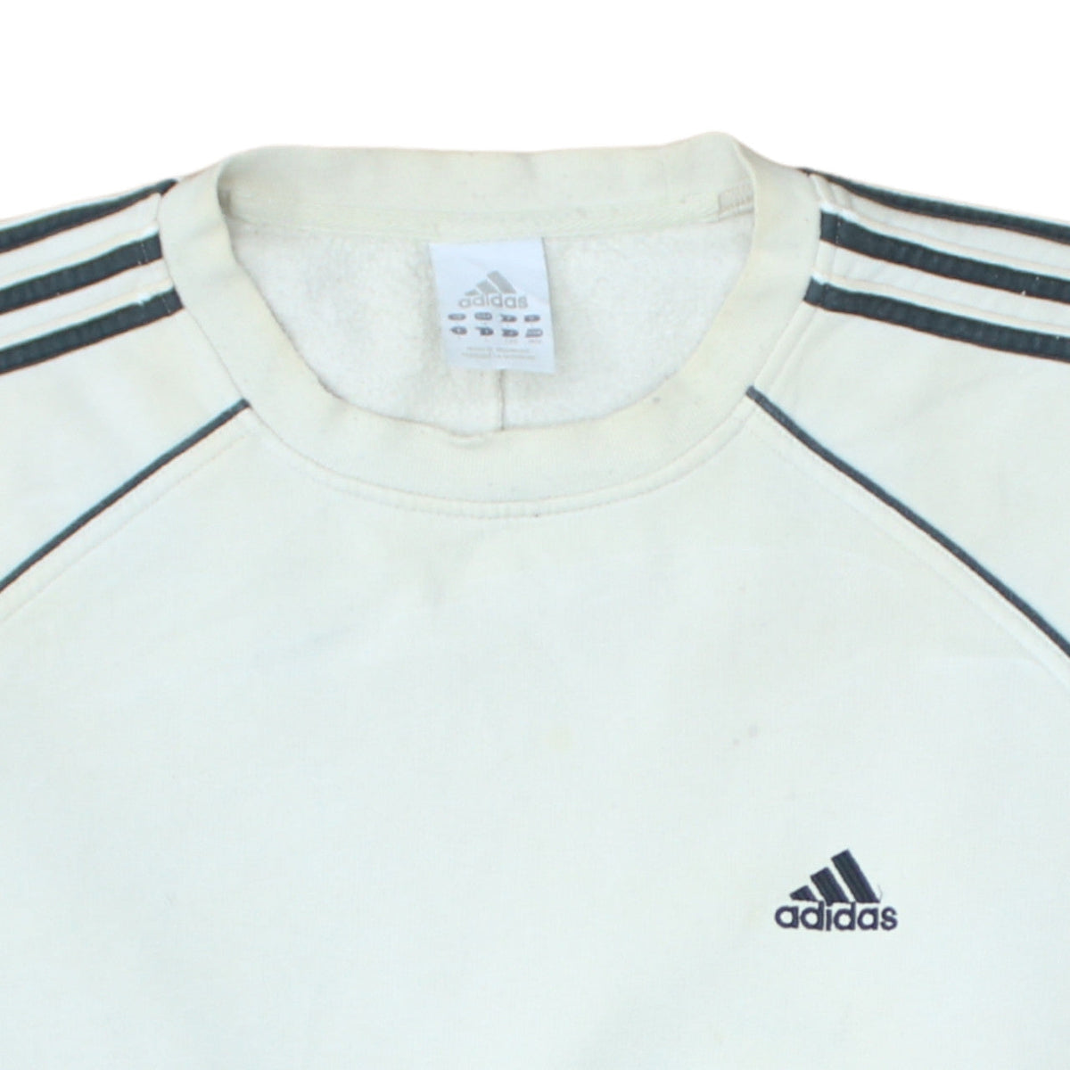 Mens UK Size L adidas White Pullover Sweatshirt