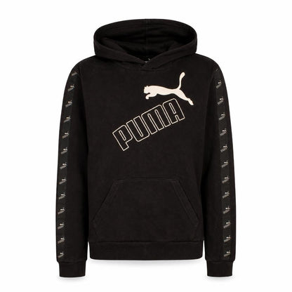 Mens UK Size XS PUMA Black Pullover Hoodie