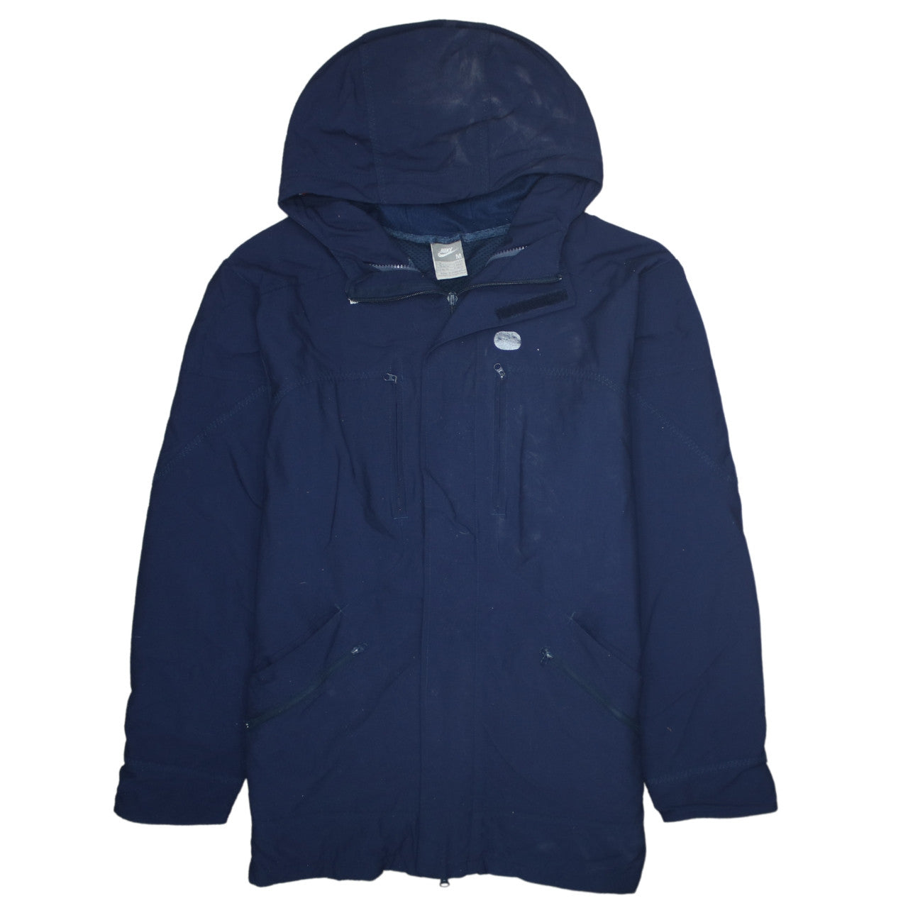 Mens UK Size M Nike Blue Parka Coat