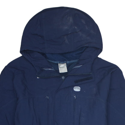 Mens UK Size M Nike Blue Parka Coat