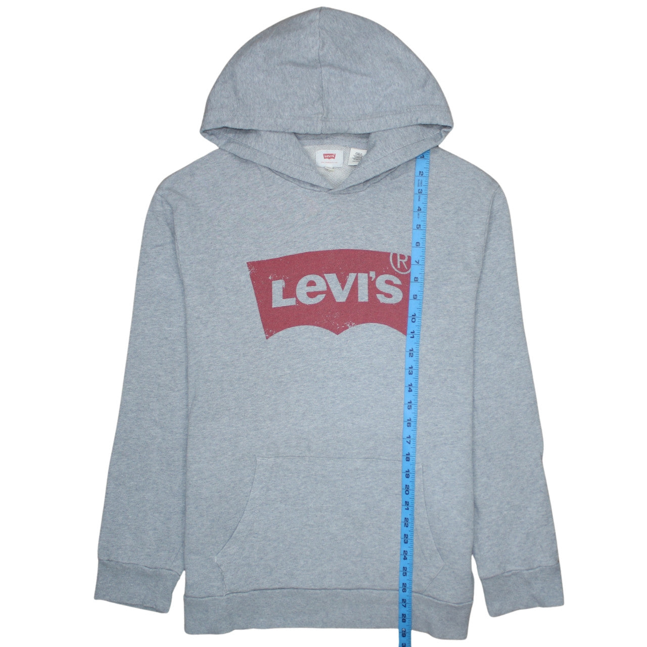 Mens UK Size 2XL Levi's Grey Pullover Hoodie
