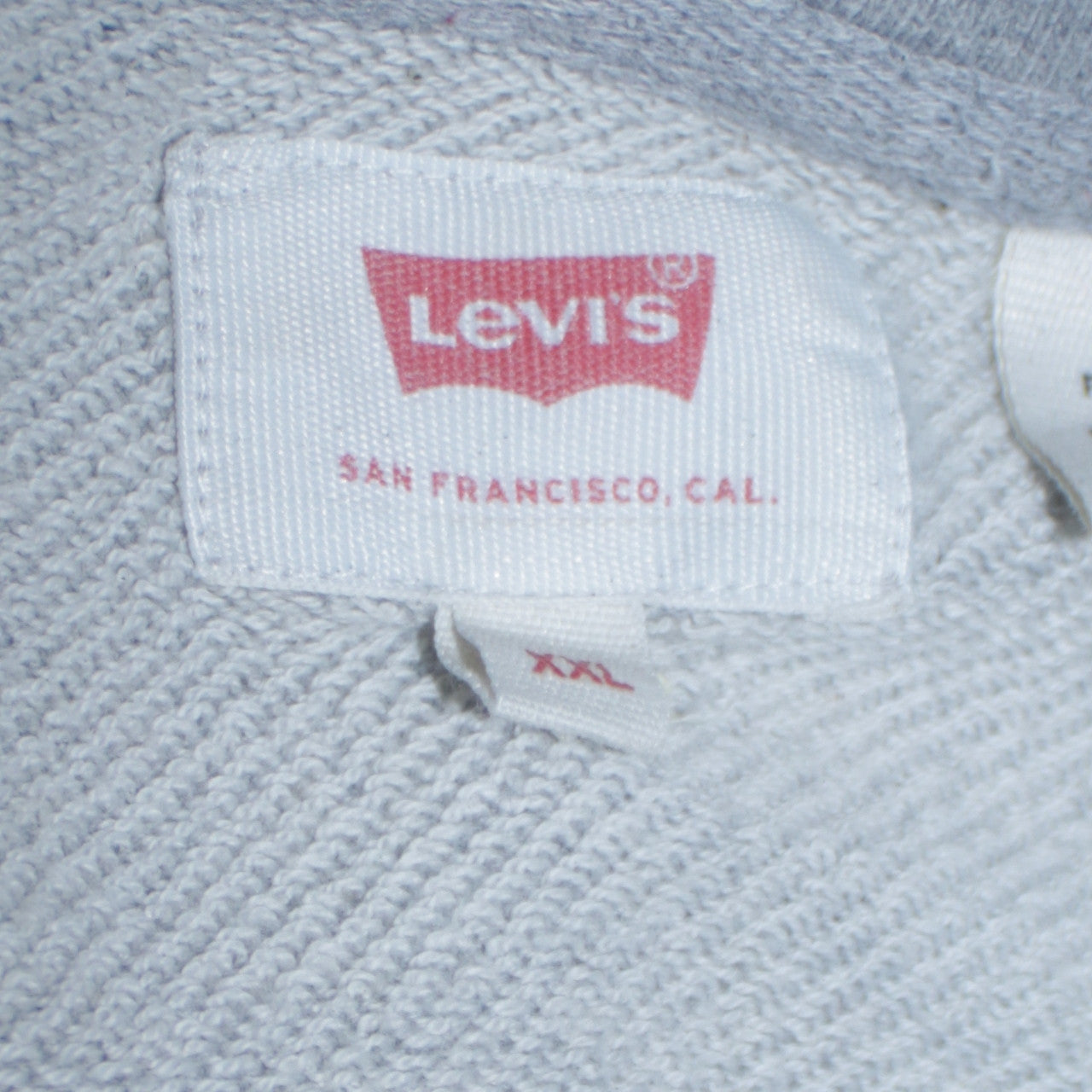 Mens UK Size 2XL Levi's Grey Pullover Hoodie