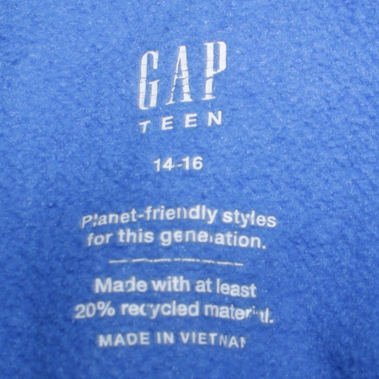 Boys UK Size 14-15 Years Gap Blue Pullover Hoodie