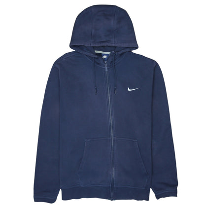 Mens UK Size XL Nike Blue Full Zip Hoodie