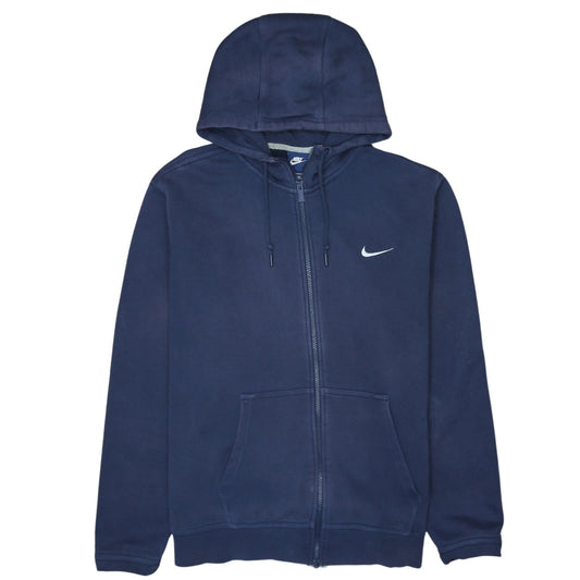 Mens UK Size XL Nike Blue Full Zip Hoodie
