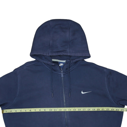 Mens UK Size XL Nike Blue Full Zip Hoodie