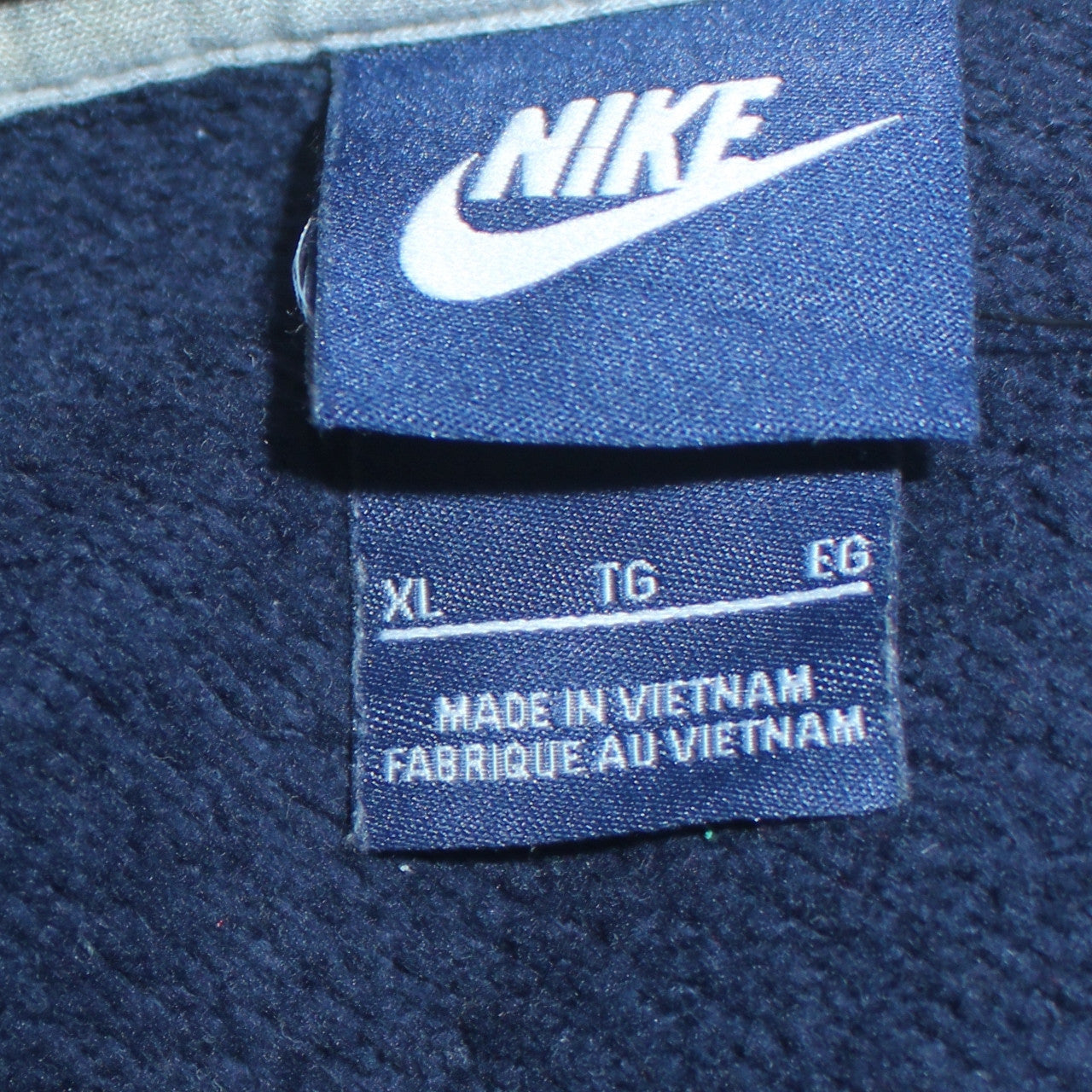 Mens UK Size XL Nike Blue Full Zip Hoodie