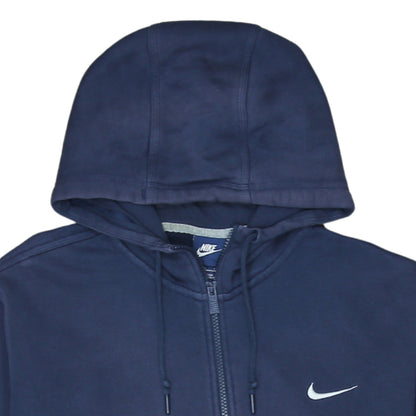 Mens UK Size XL Nike Blue Full Zip Hoodie