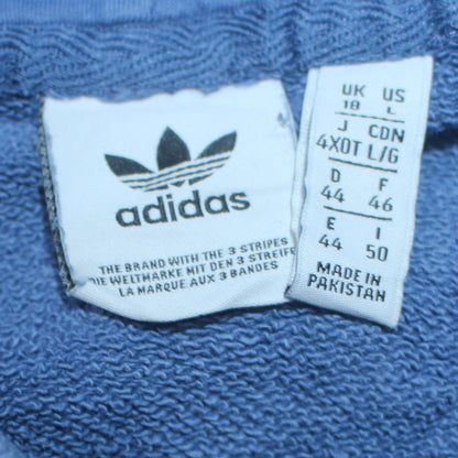 Womens UK Size 18 adidas Blue Pullover Hoodie